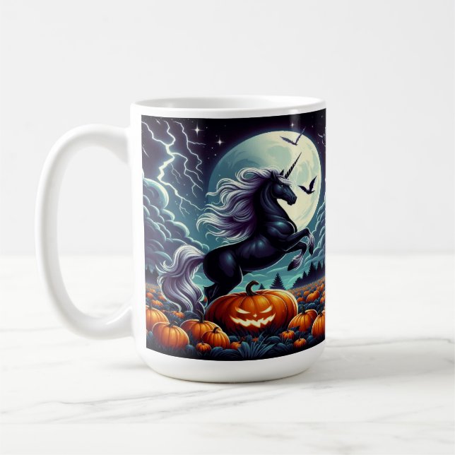 Mug Citrouille d'Halloween Éffrayant (Gauche)
