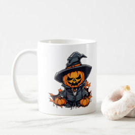 Mug Citrouille d'Halloween Épouvantail Décoration Auto