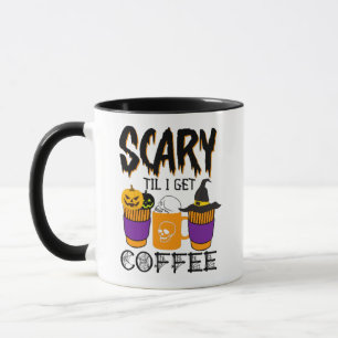 Mug Citrouille Halloween crâne effrayant jusqu'à ce qu