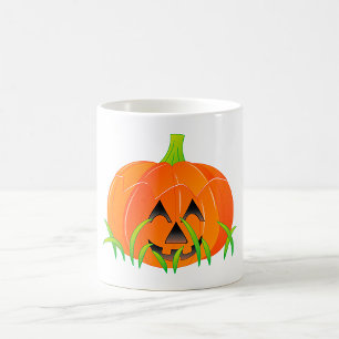 Mug Citrouille Halloween en herbe