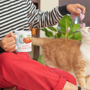 Mug Citrouille Happy Friendsgiving brûlé orange chute