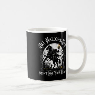Mug Citrouille Horseman sans tête face heureux Hallowe