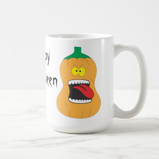 Mug Citrouille idiot d'Halloween (Droite)