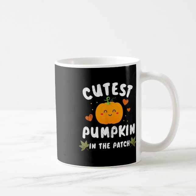 Mug Citrouille Le Plus Cutest Dans Le Patch Costume D' (Droite)