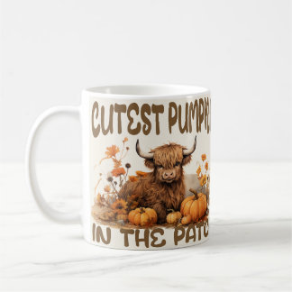 Mug Citrouille le plus mignon dans la patte vache de m