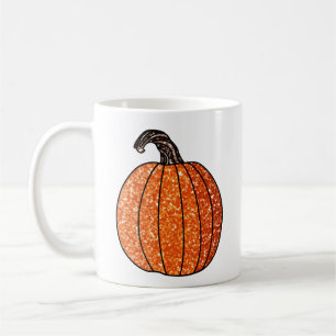 Mug Citrouille parties scintillant