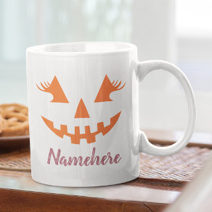 Mug Citrouille personnalisée Jack O Lantern Halloween