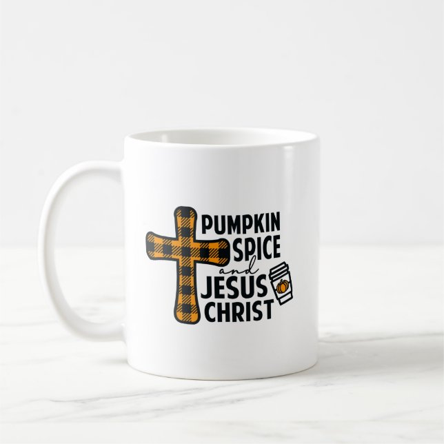 Mug Citrouille Spice et Jésus Christ (Gauche)