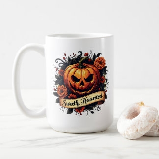 Mug Citrouille Vintage doucement hanté | Halloween flo