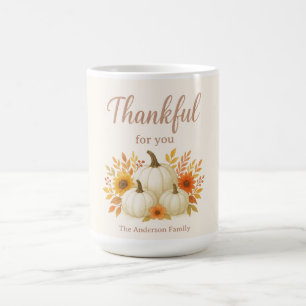 Mug Citrouilles d'automne et tournesols Élégant Than