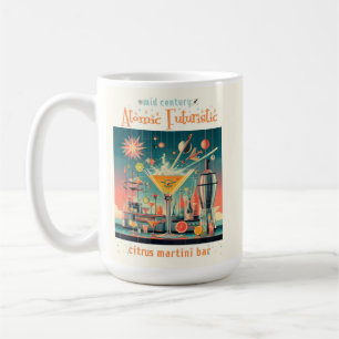 Mug Citrus Martini Bar Futuriste Atomique du milieu du