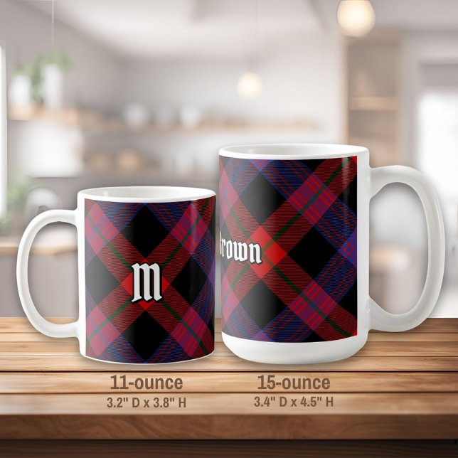 Mug Clan Brown Tartan (Créateur téléchargé)