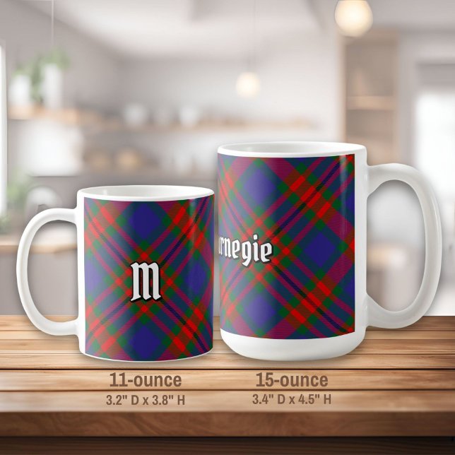 Mug Clan Carnegie Tartan (Créateur téléchargé)