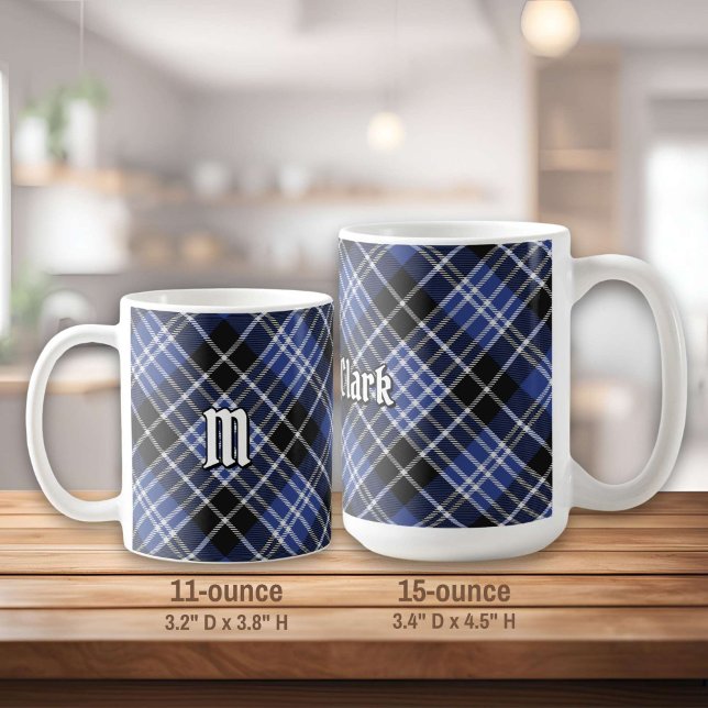 Mug Clan Clark Tartan (Créateur téléchargé)