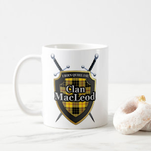 Mug Clan classique MacLeod II épées et Bouclier tartar