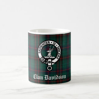 Mug Clan Davidson Crest Badge et Tartan personnalisabl