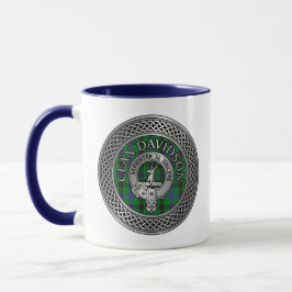 Mug Clan Davidson Crest & Tartan Knot