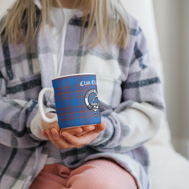 Mug Clan Elliot Crest Badge & Tartan personnalisable (Créateur téléchargé)