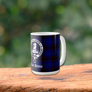 Mug Clan Home Crest Badge et Tartan