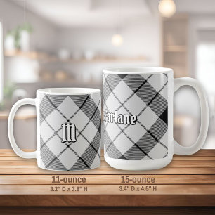 Mug Clan MacFarlane Tartan noir et blanc