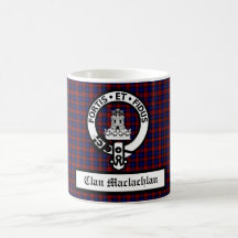 Clan Machlachlan Crest Badge & Tartan personnalisa