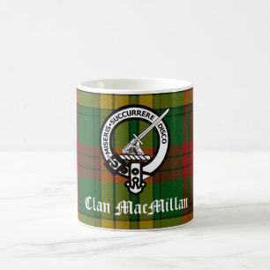 Mug Clan MacMillan Crest Badge et Tartan