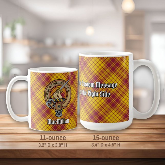 Mug Clan MacMillan Crest sur le tatan de robe (Créateur téléchargé)
