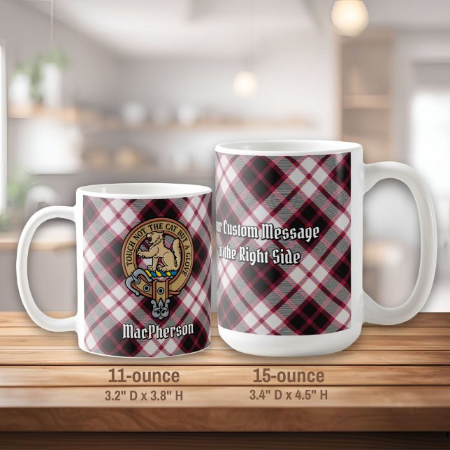 Mug Clan MacPherson Crest sur la chasse Tartan (Créateur téléchargé)