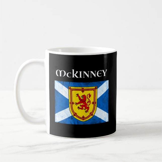 Mug Clan Mckinney Nom écossais Drapeau écossais (Gauche)