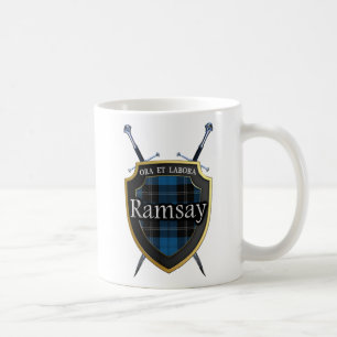 Mug Clan Ramsay Tartan Shield et épées