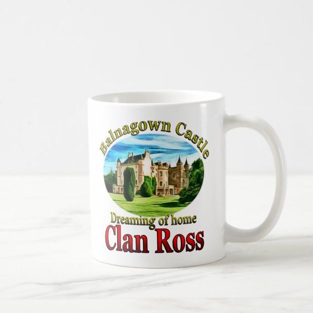 Mug Clan Ross rêvant du château de Balnagown (Droite)