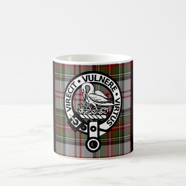 Mug Clan Stewart Crest & Tartan (Centre)