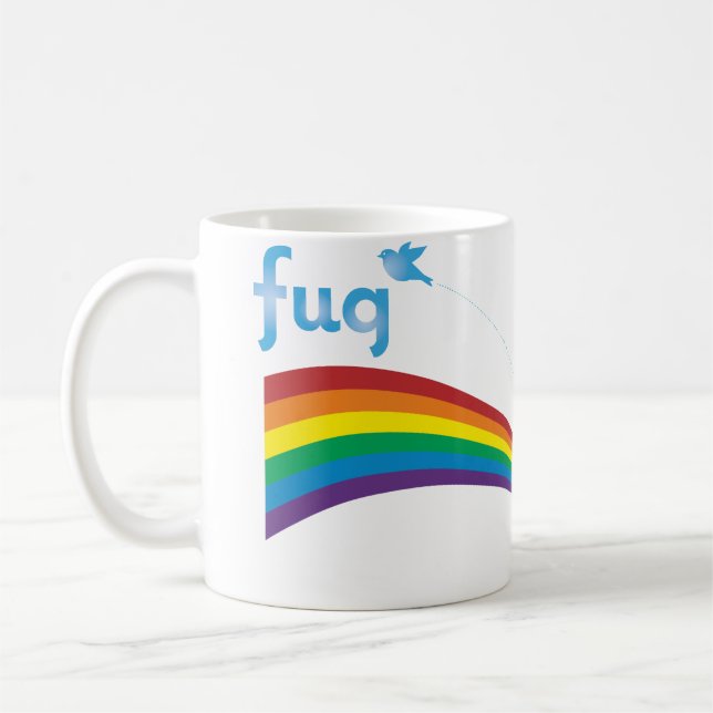 Mug Clapotis d'arc-en-ciel d'ODEUR DE RENFERMÉ (Gauche)