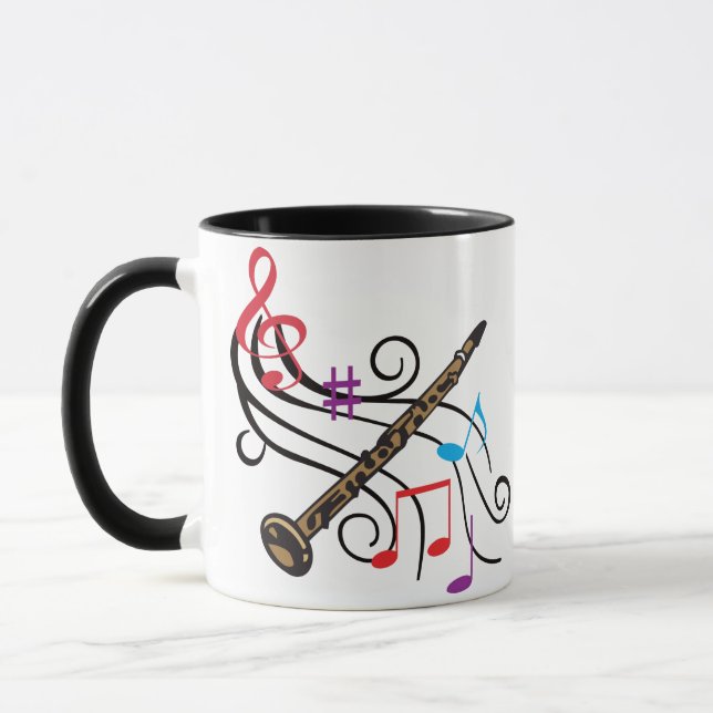Mug Clarinet Avec Musique (Gauche)