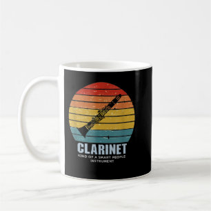 Mug Clarinet Type D'Instrument Smart People Retro3