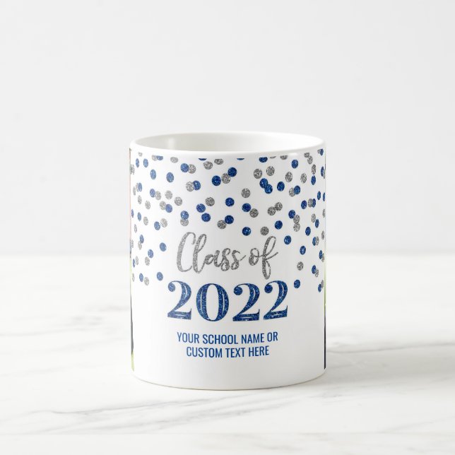 Mug Classe Argent Bleu de 2022 (Centre)