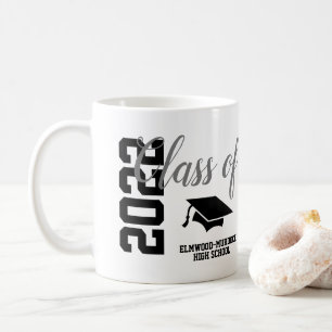 Mug Classe bleue personnalisée de 2022 Cadeaux école M
