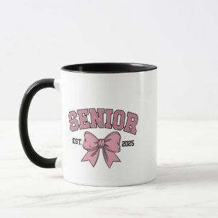 Mug Classe Coquette Senior 2025 de 2025 de vaches rose