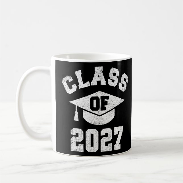 Mug Classe De Diplôme De 2027 Enseignant De Diplôme Su (Gauche)