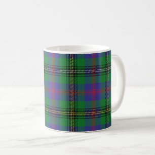 Mug Classic Clan Bois vert et bleu Tartan Plaid