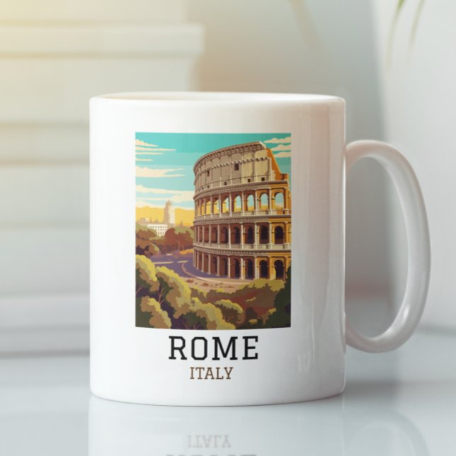 Mug Classic Rome Italy Colosseum Historic (Classic Rome Italy Colosseum Historic Coffee Mug)