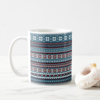 Mug Classic Scandinavian Christmas Sweater Pattern