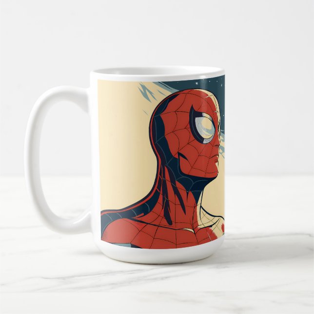 Mug Classic Spider-Man with Dynamic Cosmic Background (Gauche)