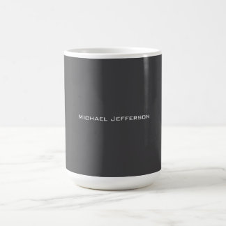 Mug Classical Creative Trendy Dark Grey & White