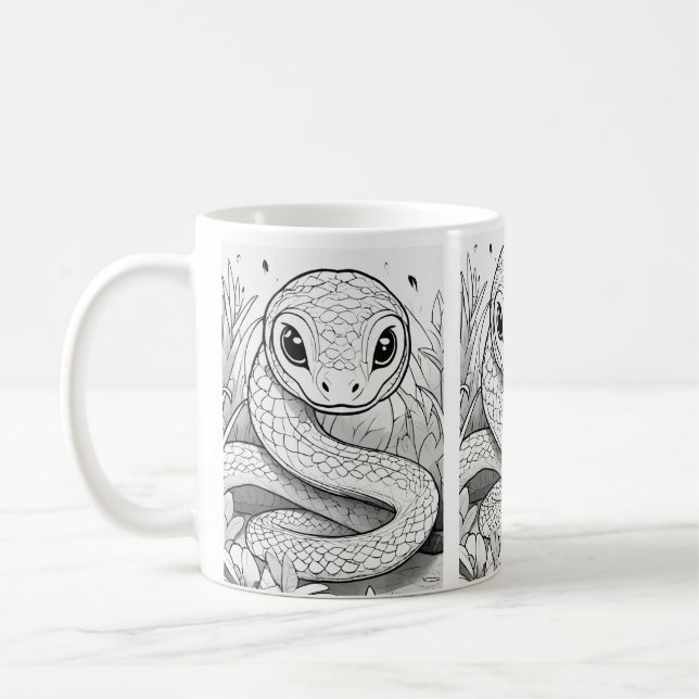Mug classique, 11 oz, Mug dragon, Coupe du café, S (Gauche)