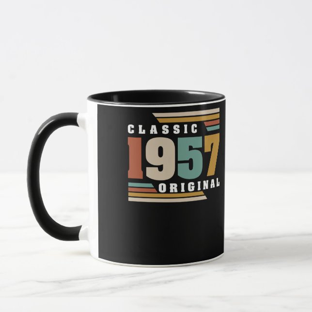 Mug Classique 1957 Original 65e anniversaire 65 ans (Gauche)