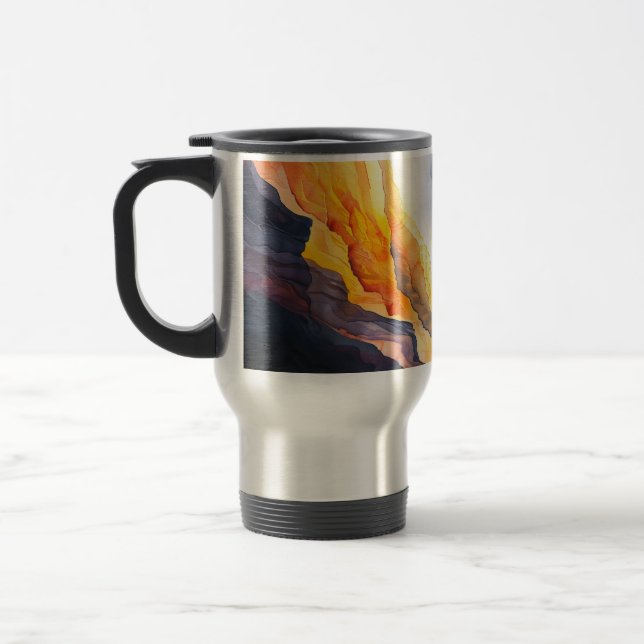 Mug classique, coucher de soleil de 11 oz dans les (Gauche)
