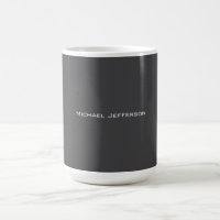 Classique Créatif Tendance Gris foncé & Blanc