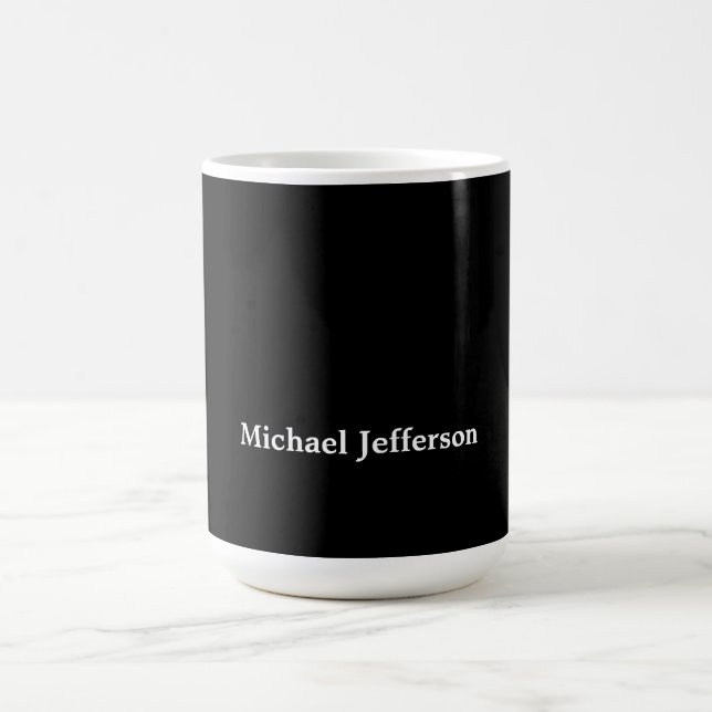 Mug Classique Créatif Tendance Noir & Blanc (Centre)