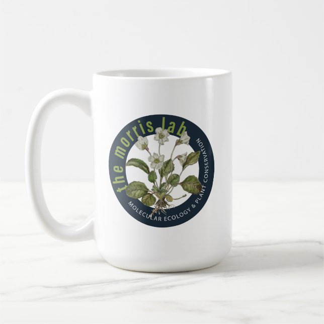 Mug classique de 15 oz avec logo Morris Lab (Gauche)